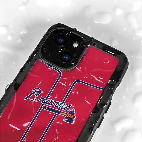 MLB Atlanta Braves Alternate/Away Jersey iPhone 15 Plus Waterproof Case